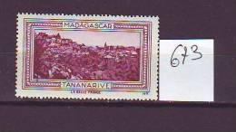 FRANCE. TIMBRE. VIGNETTE. COLONIE FRANCAISE. ..........MADAGASCAR. TANARIVE - Tourism (Labels)