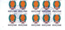 Andorra 2001 Sant Juli `a De L`oria Booklet Pane Of 10 Used - Lot. A270 - Used Stamps