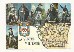 Cp, Carte Géographique, La Vendée Militaire, Voyagée 1973 - Carte Geografiche