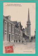 SAINT JULIEN L'ARS --> Le Clocher Et L'Avenue De L'Eglise - Saint Julien L'Ars