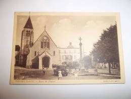 2kdy - CPA  - BIEVRES - Place De L'église - [91] - Essonne - Bievres