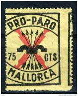 GUERRA CIVIL, ZONA NACIONAL, MALLORCA, 75CTS NEGRO**, SERIE A - Nationalist Issues