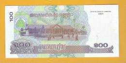 Cambodia Banknote: 100 Reils -  UNC 2001 Series - Kambodscha