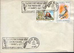 Romania-Enveleope Occasionally 1989-motley Woodpecker;pic Hétéroclite;bunten Spechtes. - Pics & Grimpeurs
