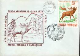 Romania-Enveleope Occasionally 1979-Carpathian Stag;cerf Des Carpates;karpaten Hirsch. - Gibier