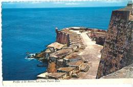 Profile Of El Morro, San Juan, Puerto Rico, Unused Postcard [12169] - Puerto Rico