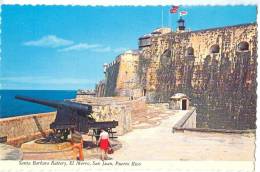 Santa Barbara Battery, El Morro, San Juan, Puerto Rico, Unused Postcard [12170] - Puerto Rico