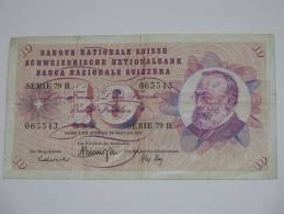 10 Francs SUISSE 1972 - Banque Nationale Suisse - Schweizerische Nationalbank - Switzerland