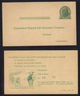USA - ASSURANCES - TABAC   / 1910 - 1920 ENTIER POSTAL PRIVE ILLUSTRE (ref E205) - 1901-20