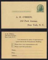 USA - CONSTRUCTION - IMMOBILIER / 1910 - 1930 ENTIER POSTAL REPIQUE  (ref E217) - 1921-40