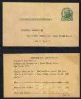 USA - UNIVERSITE - ENSEIGNEMENT A DISTANCE / 1910 - 1930 ENTIER POSTAL REPIQUE  (ref E231) - 1921-40