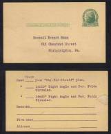 USA - IMPRIMERIE / 1910 - 1930 ENTIER POSTAL REPIQUE  (ref E226) - 1921-40