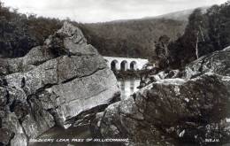 Beatiful   Old  Post Card    "  SOLDIERS LEAP,  PASS OF KILLIECRANKIE    " - Perthshire
