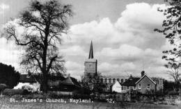 Beatiful   Old  Post Card    "  St. James' S  Church,  Nayland.    " - Otros & Sin Clasificación
