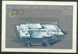 DDR 1984-2843 OLYMPIC GAMES SARAJEVO, D D R, S/S, MNH - Winter 1984: Sarajevo