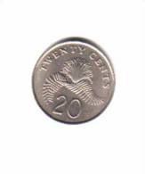 SINGAPORE    20  CENTS   1993  (KM# 101) - Singapour