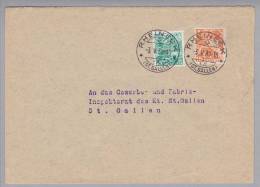 Schweiz Dienst 1939-05-03 Rheineck Brief Mit Zu#DII 4; 2 - Officials