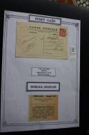 Égypte:Timbre-poste Français N°25-CAD:Port-Saïd:2/5/ 1913:Bureau Français S CPA En Route Pour Saqqarah C/50€ - Sonstige & Ohne Zuordnung