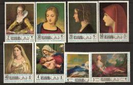 Arabie Du Sud-Est Ras El Khaima 1968 N° 42 + PA 9 ** Tableaux, De Vinci, Raffael, Henner, Nattier, Fragonard, Versaille - Ras Al-Khaimah
