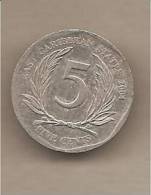Caraibi Orientali - Moneta Circolata Da 5 Centesimi - 2004 - Caribe Oriental (Estados Del)
