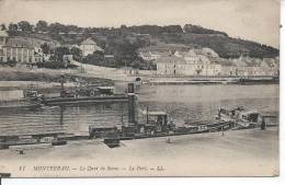 PENICHE - MONTEREAU - Le Quai De Seine - Le Port - Péniches