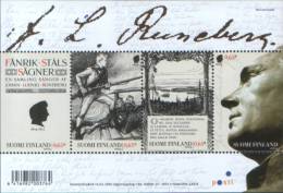 Finlandia Finland 2004 Foglietto J.L.Runeberg **MNH - Unused Stamps
