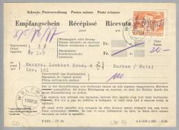 Heimat SO WOLFWIL 1956-08-13 Empfangsschein 3 Briefe Nach Durban Natal - Covers & Documents