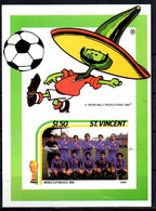 SAINT VINCENT  BF ( Espagne ) * * NON DENTELE Cup 1986  Football  Soccer  Fussball - 1986 – Messico