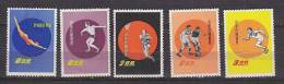 K1335 - TAIWAN FORMOSA Yv N°350/55 * (-354) SPORT - Unused Stamps