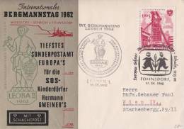 Österreich Internationaler Bergmannstag 1962 - SSt Tiefstes Sonderpostamt Europas - Variétés & Curiosités