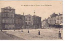 CPA 57 – BOULAY – Place Du Marché Et Rue Du Maréchal Foch - Boulay Moselle