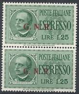 1943-44 RSI ESPRESSO BRESCIA 1,25 LIRE II III TIPO VARIETà LEGGI MNH ** - RSI031 - Poste Exprèsse