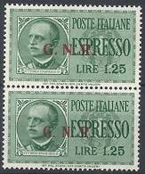 1943-44 RSI ESPRESSO BRESCIA 1,25 LIRE II III TIPO VARIETà LEGGI MNH ** - RSI031 - Eilsendung (Eilpost)