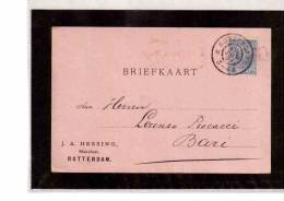 TEM8176  -    OLANDA - BRIEFKAART  AFFRANCATA CON   5 C. (CAT.UNIFICATO  35  )   -   ROTTERDAM 15.7.1897 - Covers & Documents