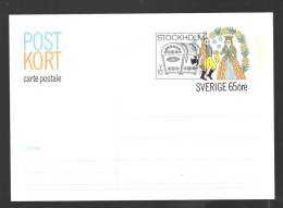 SUEDE Entier Postal Obl. Commémorative - Postwaardestukken