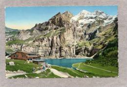 32984     Svizzera,      Kandersteg  -  Oeschinenesee 1600 M.  -  Blumlisalpgruppe  3664 M.,  VG  1955 - Kandersteg