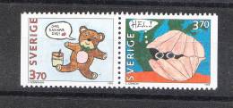 Svezia   -   1995.  Pelouche  E  Conchiglia Timida.  Pelouche And Timid  Shell.  MNH - Poppen