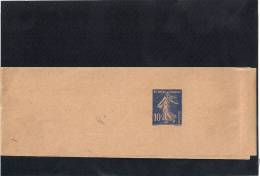 EB018 - Entier Postal Bande Journal Semeuse 10 C - Streifbänder