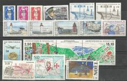 Delcampe - SAINT PIERRE & MIQUELON. Année 1992.  17 T-p Neufs **     Liquidation ! - Ungebraucht