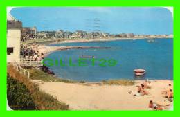 CAPE COD, MA - PANORAMIC VIEW OF FALMOUTH HEIGHTS & BEACH - TRAVEL IN 1956 - E. D. WEST CO - - Cape Cod