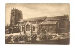 Cp, Angleterre, Badford, Parish Church, écrite - Bradford