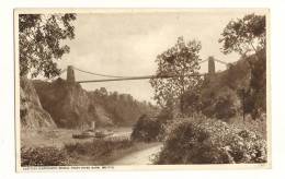 Cp, Angleterre, Bristol, Clifton Suspension Bridge From River Bank - Bristol