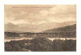 Cp, Suisse, Genève, La Chaîne Du Mont-Blanc Vue De L'Ariana - Genève