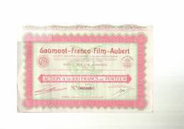 GAUMONT  -  FRANCO  -  FILM  -  AUBERT  -  PARIS  03/06/1930  -  Il  Manque  1  Coupon - Cine & Teatro