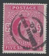 GRANDE-BRETAGNE - 5 S. Rouge Oblitéré TTB - Used Stamps