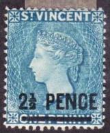 O) ST VINCENT, SCN 25,PERF 11 TO 13, HINGED, QUEEN VICTORIA-BLUE. - St.Vincent (1979-...)
