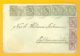 Finland: Lot #5  Old Cover 1920 - Fine Postmark With Many Stamps - Covers & Documents