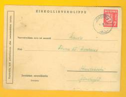 Finland: Lot #10  Old Cover 1951 - Fine - Cartas & Documentos