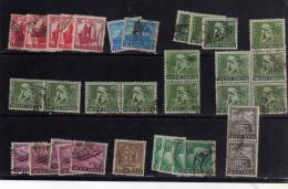 INDIA INDE 1965-1968 DEFINITIVE STAMPS 35 PIECES USED FAMILY PLANNING ELECTRIC LOCOMOTIVE TEA GNAT DOLLS MANGOES TEMPLE - Usados