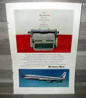 Reclame Uit 1959 - Remington Rand Electric Typwriter - Air France Airlines - Aviation - Publicidad